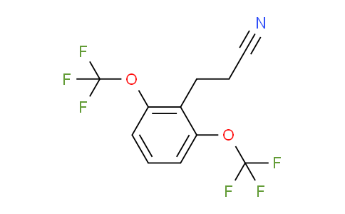 CAS No. 1806309-83-0, (2,6-Bis(trifluoromethoxy)phenyl)propanenitrile