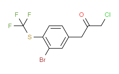 CAS No. 1804146-87-9, 1-(3-Bromo-4-(trifluoromethylthio)phenyl)-3-chloropropan-2-one