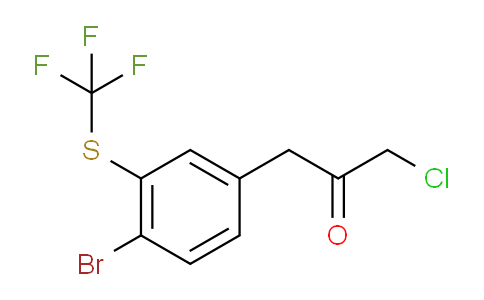 CAS No. 1806382-83-1, 1-(4-Bromo-3-(trifluoromethylthio)phenyl)-3-chloropropan-2-one