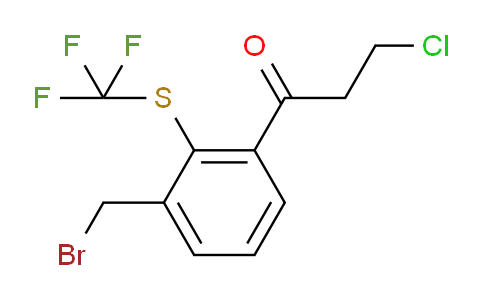 CAS No. 1804233-60-0, 1-(3-(Bromomethyl)-2-(trifluoromethylthio)phenyl)-3-chloropropan-1-one