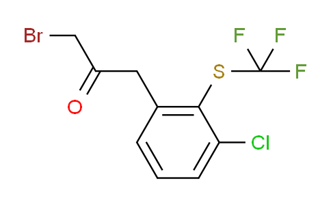CAS No. 1805733-25-8, 1-Bromo-3-(3-chloro-2-(trifluoromethylthio)phenyl)propan-2-one
