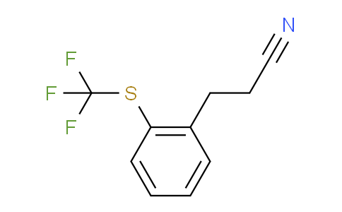 CAS No. 1804455-76-2, (2-(Trifluoromethylthio)phenyl)propanenitrile