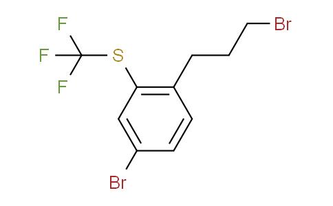 CAS No. 1806512-06-0, 1-Bromo-4-(3-bromopropyl)-3-(trifluoromethylthio)benzene