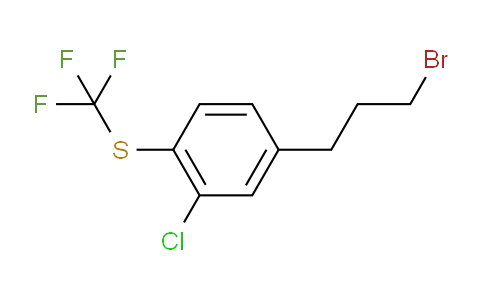 CAS No. 1804093-15-9, 1-(3-Bromopropyl)-3-chloro-4-(trifluoromethylthio)benzene