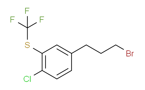 CAS No. 1805855-92-8, 1-(3-Bromopropyl)-4-chloro-3-(trifluoromethylthio)benzene