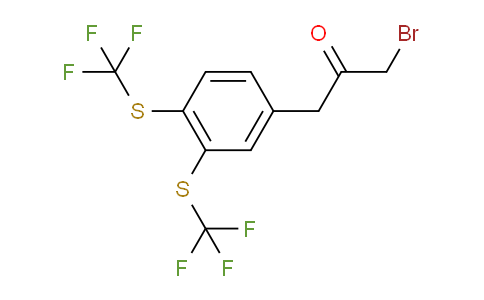 CAS No. 1803746-55-5, 1-(3,4-Bis(trifluoromethylthio)phenyl)-3-bromopropan-2-one