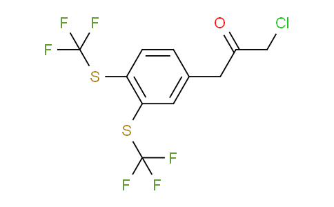 CAS No. 1807074-44-7, 1-(3,4-Bis(trifluoromethylthio)phenyl)-3-chloropropan-2-one