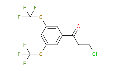CAS No. 1807074-22-1, 1-(3,5-Bis(trifluoromethylthio)phenyl)-3-chloropropan-1-one