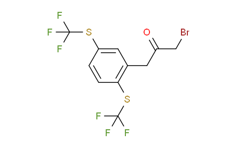 CAS No. 1804038-52-5, 1-(2,5-Bis(trifluoromethylthio)phenyl)-3-bromopropan-2-one