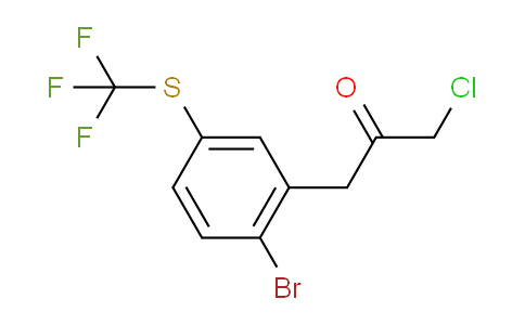 CAS No. 1806336-97-9, 1-(2-Bromo-5-(trifluoromethylthio)phenyl)-3-chloropropan-2-one