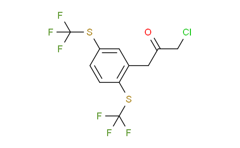 CAS No. 1804223-49-1, 1-(2,5-Bis(trifluoromethylthio)phenyl)-3-chloropropan-2-one