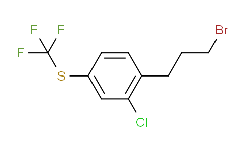 CAS No. 1806573-33-0, 1-(3-Bromopropyl)-2-chloro-4-(trifluoromethylthio)benzene