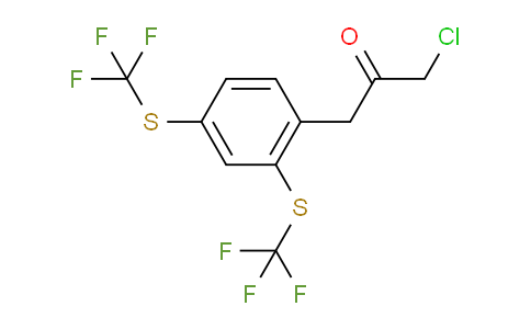 CAS No. 1806541-98-9, 1-(2,4-Bis(trifluoromethylthio)phenyl)-3-chloropropan-2-one