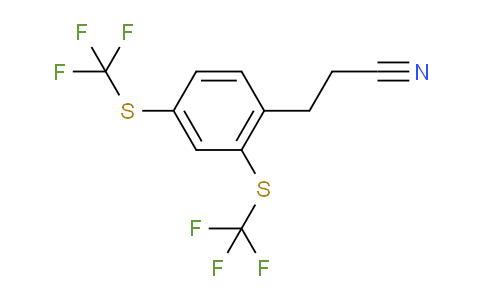 DY723977 | 1803844-00-9 | (2,4-Bis(trifluoromethylthio)phenyl)propanenitrile