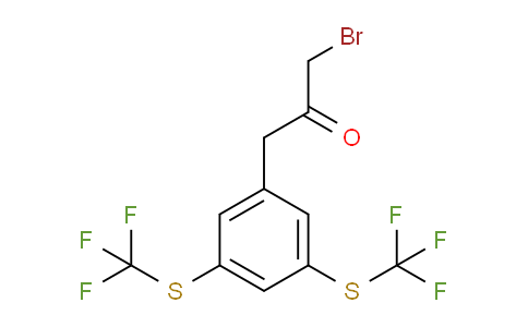 CAS No. 1806361-23-8, 1-(3,5-Bis(trifluoromethylthio)phenyl)-3-bromopropan-2-one