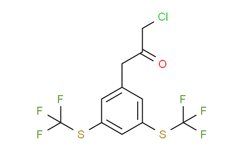 CAS No. 1803862-17-0, 1-(3,5-Bis(trifluoromethylthio)phenyl)-3-chloropropan-2-one