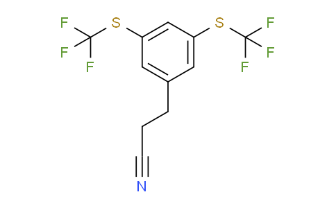 CAS No. 1806541-36-5, (3,5-Bis(trifluoromethylthio)phenyl)propanenitrile