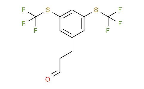 CAS No. 1803861-98-4, (3,5-Bis(trifluoromethylthio)phenyl)propanal