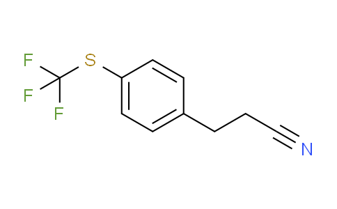 CAS No. 1057676-53-5, (4-(Trifluoromethylthio)phenyl)propanenitrile