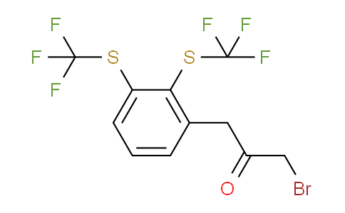 CAS No. 1806530-61-9, 1-(2,3-Bis(trifluoromethylthio)phenyl)-3-bromopropan-2-one