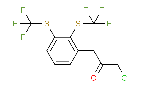 CAS No. 1804200-11-0, 1-(2,3-Bis(trifluoromethylthio)phenyl)-3-chloropropan-2-one