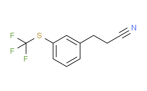 CAS No. 1806287-29-5, (3-(Trifluoromethylthio)phenyl)propanenitrile
