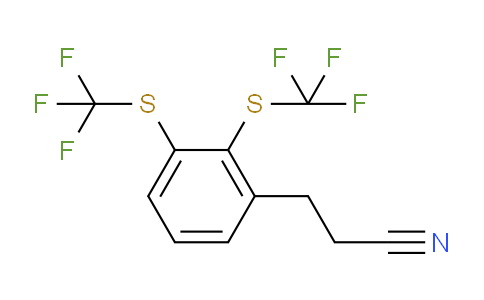 CAS No. 1806566-33-5, (2,3-Bis(trifluoromethylthio)phenyl)propanenitrile