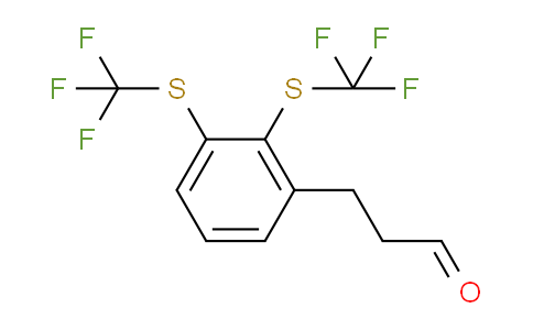 CAS No. 1806541-53-6, (2,3-Bis(trifluoromethylthio)phenyl)propanal