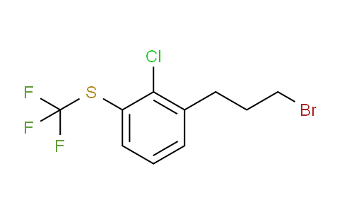 CAS No. 1804093-07-9, 1-(3-Bromopropyl)-2-chloro-3-(trifluoromethylthio)benzene