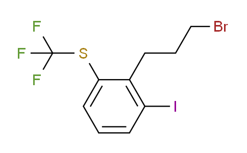 CAS No. 1804040-77-4, 1-(3-Bromopropyl)-2-iodo-6-(trifluoromethylthio)benzene