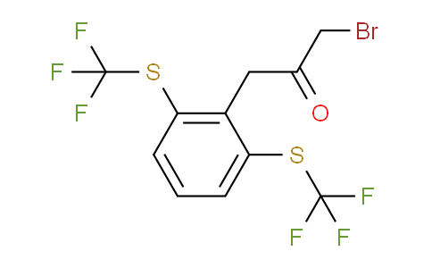 CAS No. 1806541-89-8, 1-(2,6-Bis(trifluoromethylthio)phenyl)-3-bromopropan-2-one
