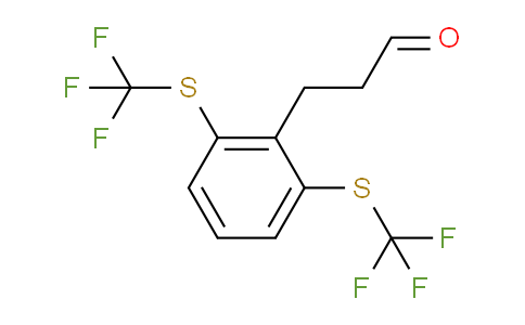 CAS No. 1806530-39-1, (2,6-Bis(trifluoromethylthio)phenyl)propanal