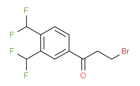 CAS No. 1807045-68-6, 1-(3,4-Bis(difluoromethyl)phenyl)-3-bromopropan-1-one