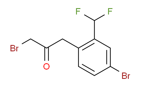 CAS No. 1806388-28-2, 1-Bromo-3-(4-bromo-2-(difluoromethyl)phenyl)propan-2-one