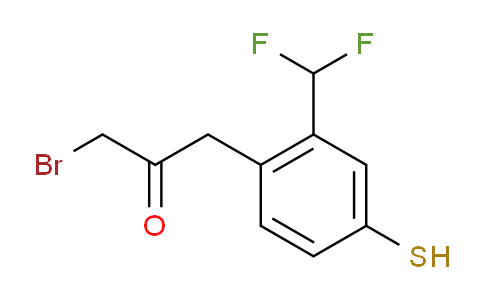 CAS No. 1806476-28-7, 1-Bromo-3-(2-(difluoromethyl)-4-mercaptophenyl)propan-2-one