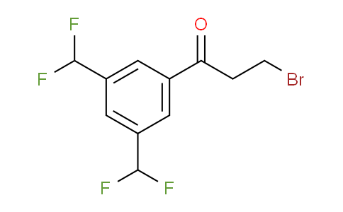 CAS No. 1804212-39-2, 1-(3,5-Bis(difluoromethyl)phenyl)-3-bromopropan-1-one