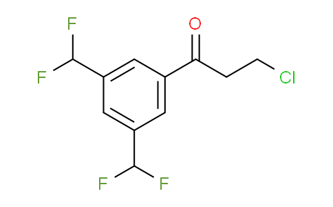 CAS No. 1803742-12-2, 1-(3,5-Bis(difluoromethyl)phenyl)-3-chloropropan-1-one