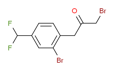 CAS No. 1803841-95-3, 1-Bromo-3-(2-bromo-4-(difluoromethyl)phenyl)propan-2-one
