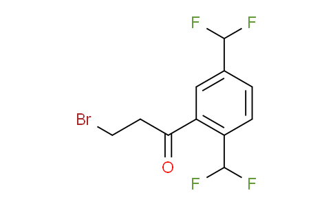 CAS No. 1806315-04-7, 1-(2,5-Bis(difluoromethyl)phenyl)-3-bromopropan-1-one
