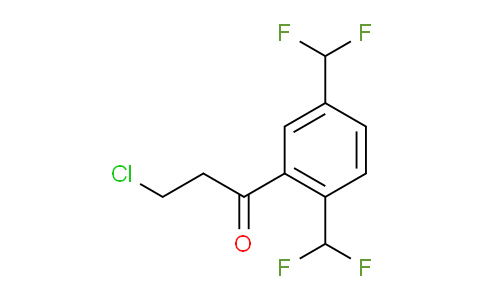 CAS No. 1806535-68-1, 1-(2,5-Bis(difluoromethyl)phenyl)-3-chloropropan-1-one