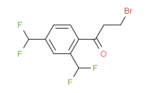 CAS No. 1807079-23-7, 1-(2,4-Bis(difluoromethyl)phenyl)-3-bromopropan-1-one