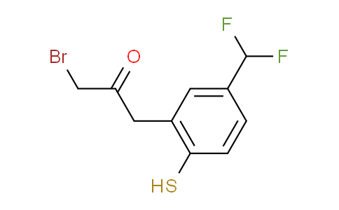 CAS No. 1806667-94-6, 1-Bromo-3-(5-(difluoromethyl)-2-mercaptophenyl)propan-2-one