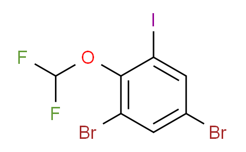 CAS No. 1805473-00-0, 1,5-Dibromo-2-difluoromethoxy-3-iodobenzene