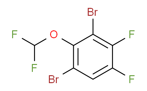 CAS No. 1804881-60-4, 1,3-Dibromo-4,5-difluoro-2-(difluoromethoxy)benzene