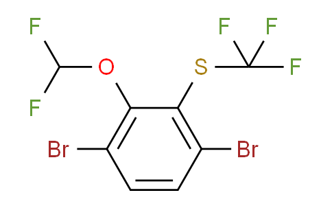 CAS No. 1806305-66-7, 1,4-Dibromo-2-difluoromethoxy-3-(trifluoromethylthio)benzene