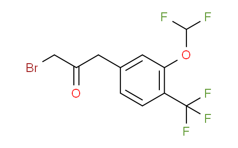 CAS No. 1803721-93-8, 1-Bromo-3-(3-(difluoromethoxy)-4-(trifluoromethyl)phenyl)propan-2-one