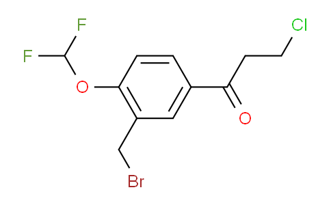 MC724073 | 1803744-27-5 | 1-(3-(Bromomethyl)-4-(difluoromethoxy)phenyl)-3-chloropropan-1-one