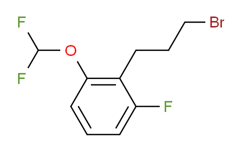 CAS No. 1804278-97-4, 1-(3-Bromopropyl)-2-(difluoromethoxy)-6-fluorobenzene