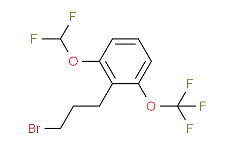 CAS No. 1804088-28-5, 1-(3-Bromopropyl)-2-(difluoromethoxy)-6-(trifluoromethoxy)benzene