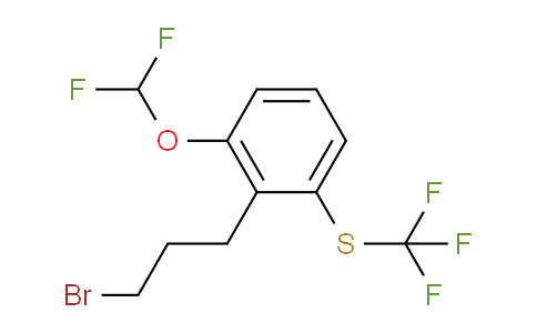 CAS No. 1805892-16-3, 1-(3-Bromopropyl)-2-(difluoromethoxy)-6-(trifluoromethylthio)benzene